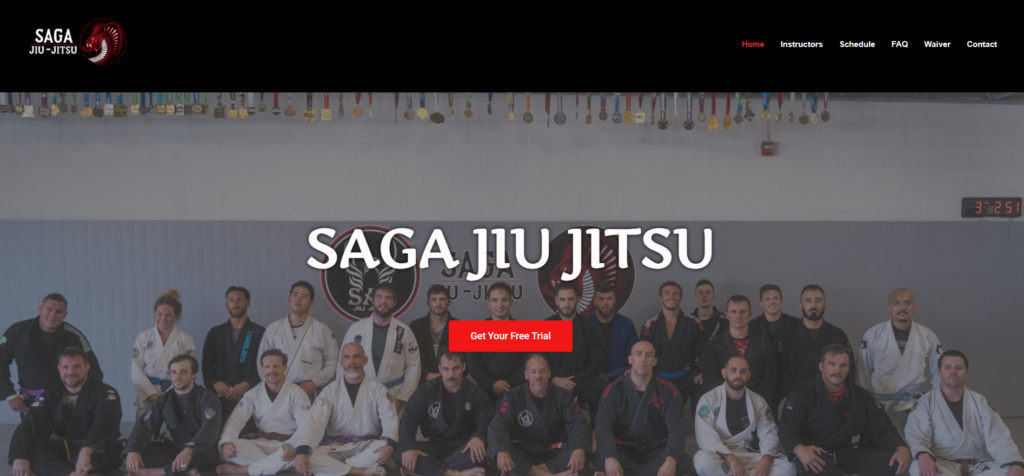 New Website Design - Local Martial Arts Studio
